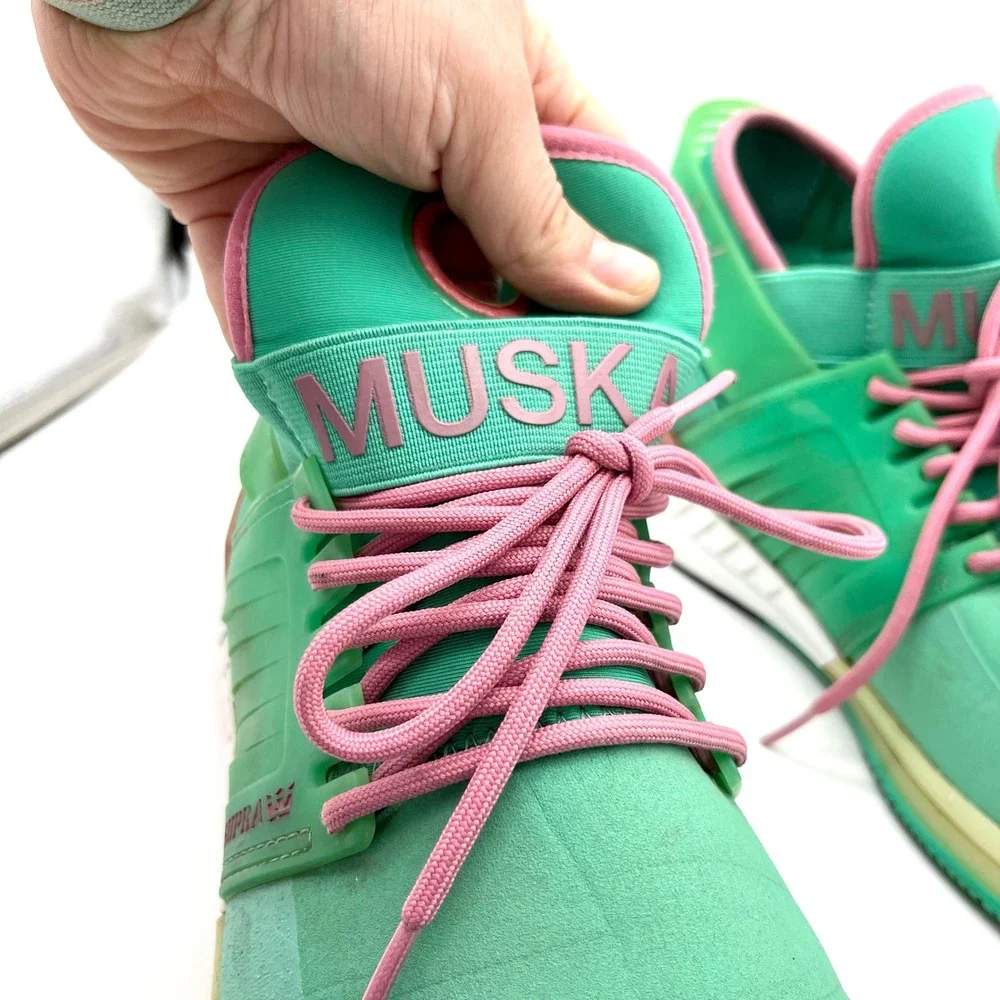 Supra Skytop V Muska Skate Shoes High Top Sneakers Mint Green Pink‎ Mens 11.5